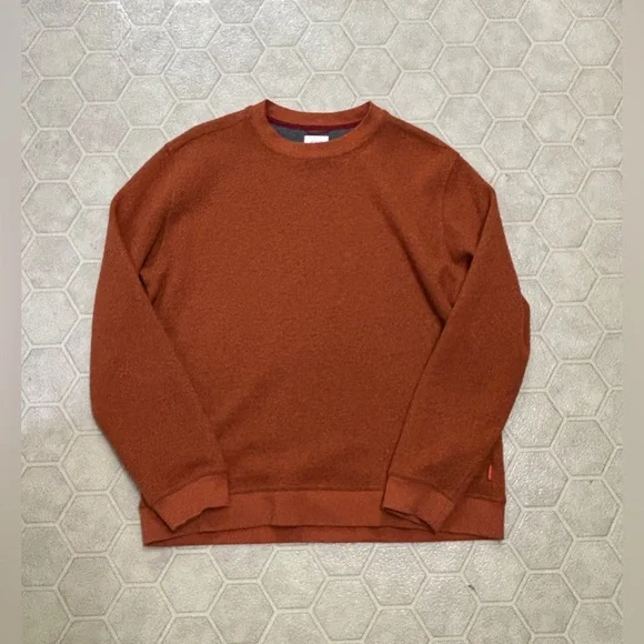 Men’s XL Topo Designs Technical Hybrid Wool Blend Crew Neck Sweater
